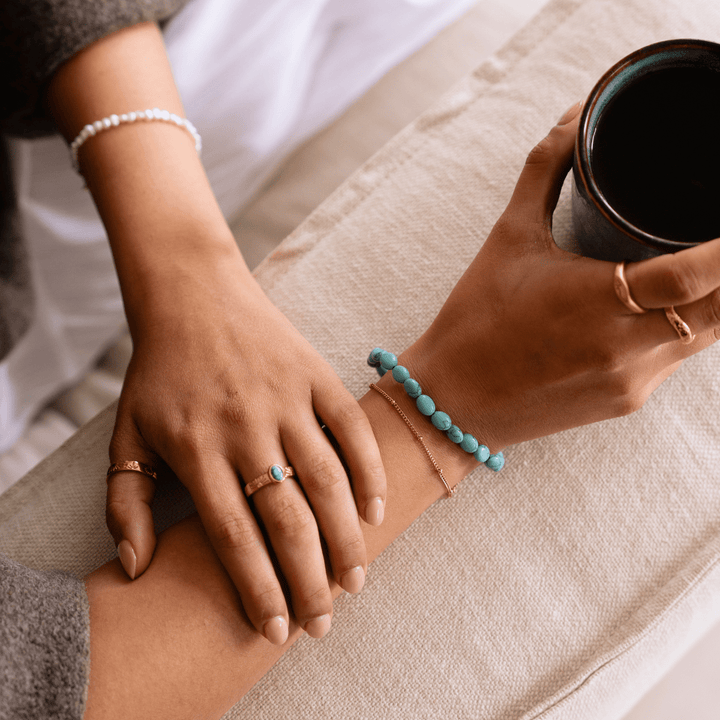 Turquoise Natural Stone Bracelet - Ocean Native