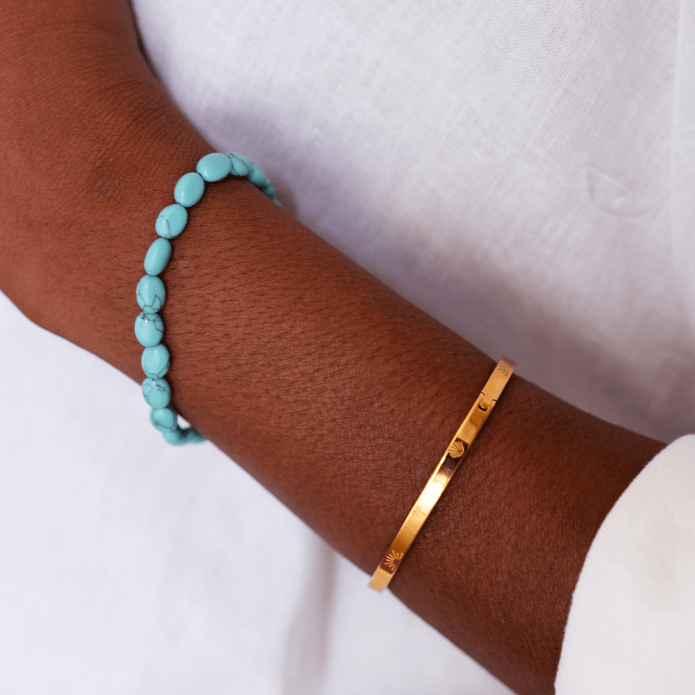 Turquoise Natural Stone Bracelet - Ocean Native