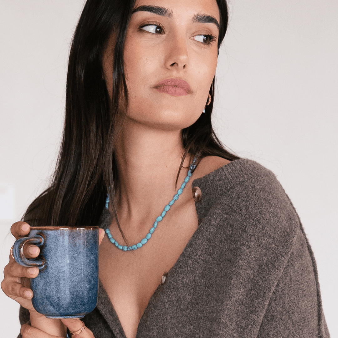 Turquoise Natural Stone Necklace - Ocean Native