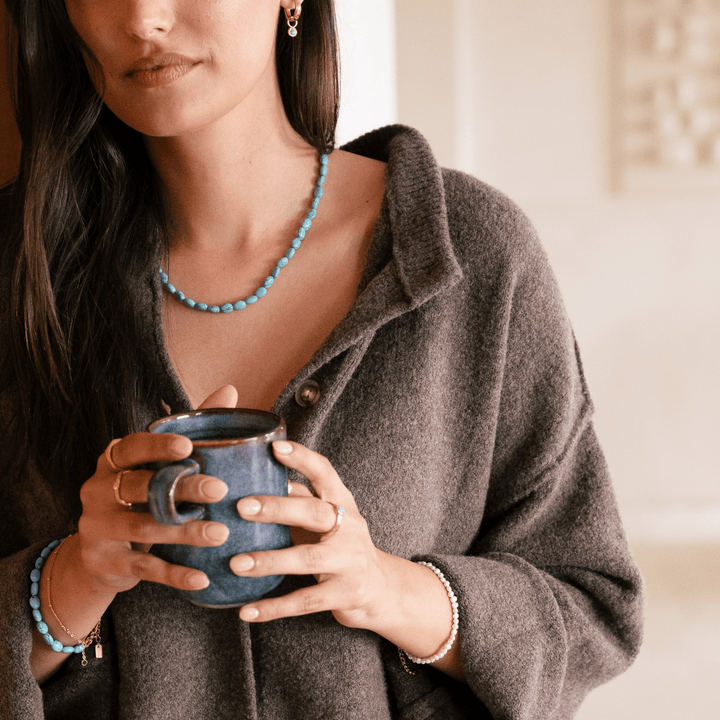 Turquoise Natural Stone Necklace - Ocean Native