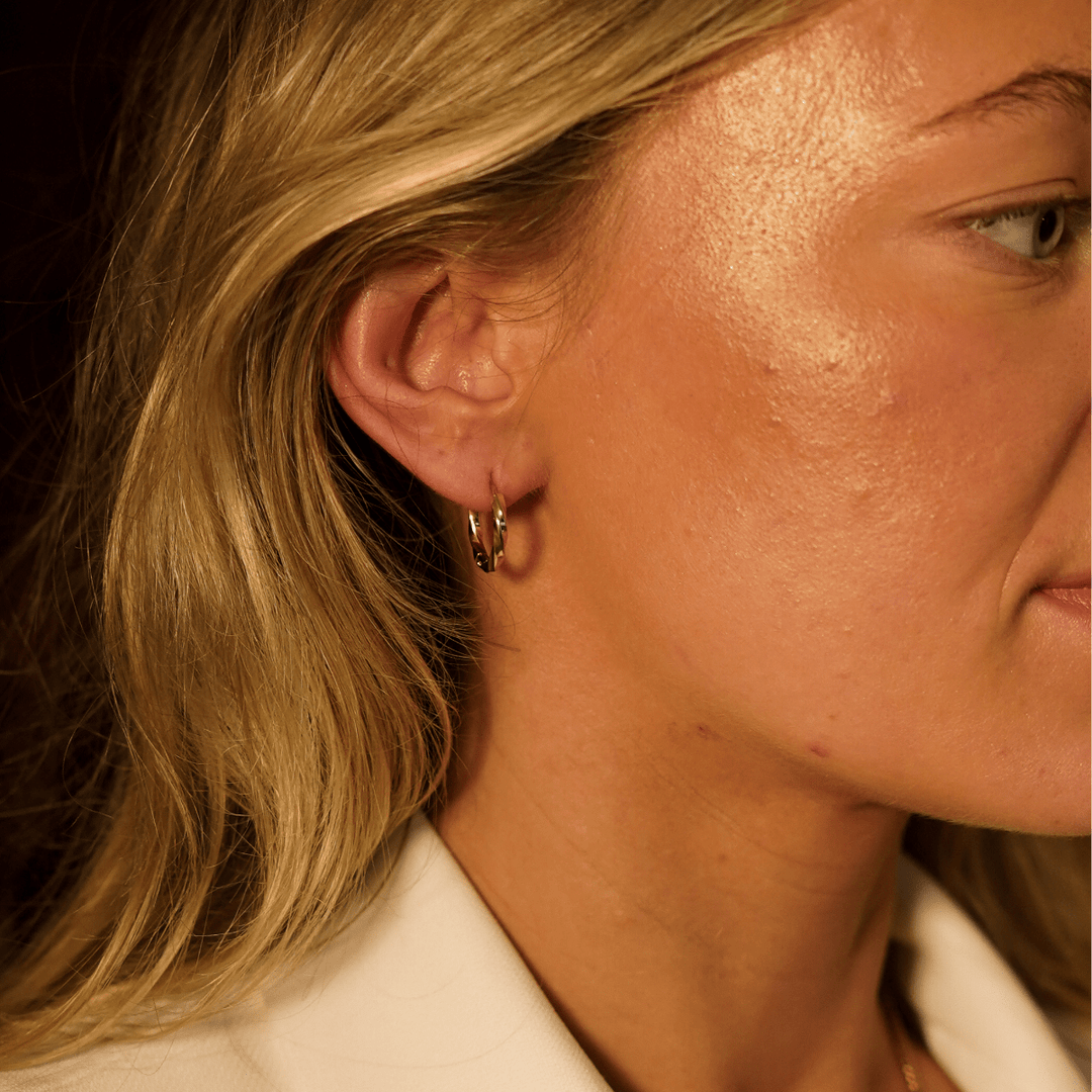 Twisted Classic Hoop Earrings - Ocean Native