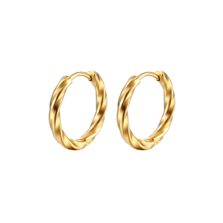 Twisted Classic Hoop Earrings - Ocean Native