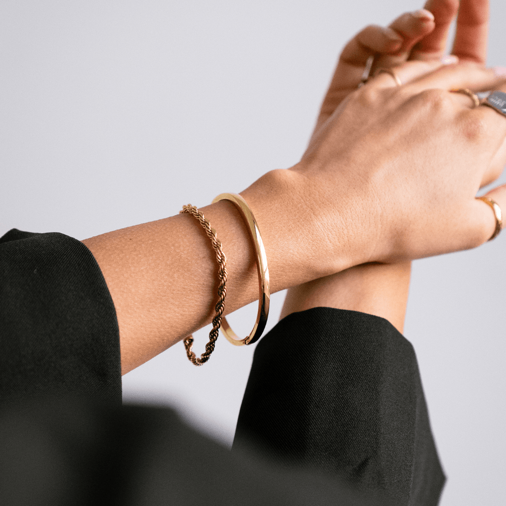 Twisted Rope Bracelet - Gold - Ocean Native