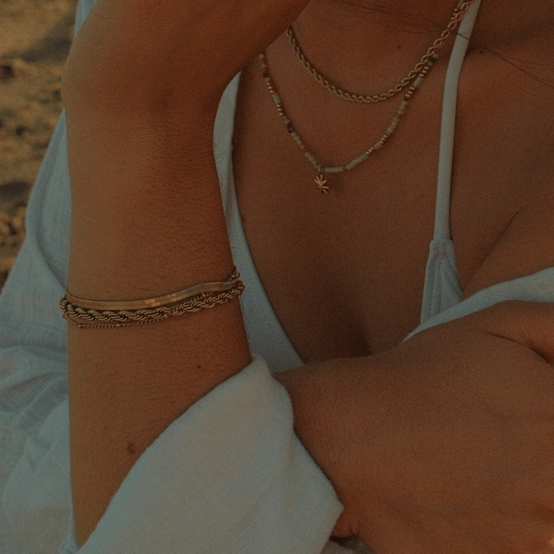 Twisted Rope Bracelet - Gold - Ocean Native