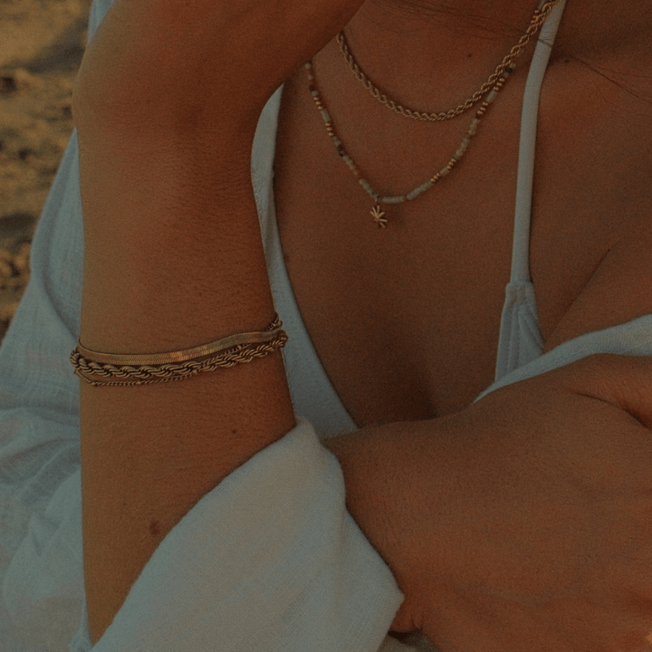 Twisted Rope Bracelet - Gold - Ocean Native