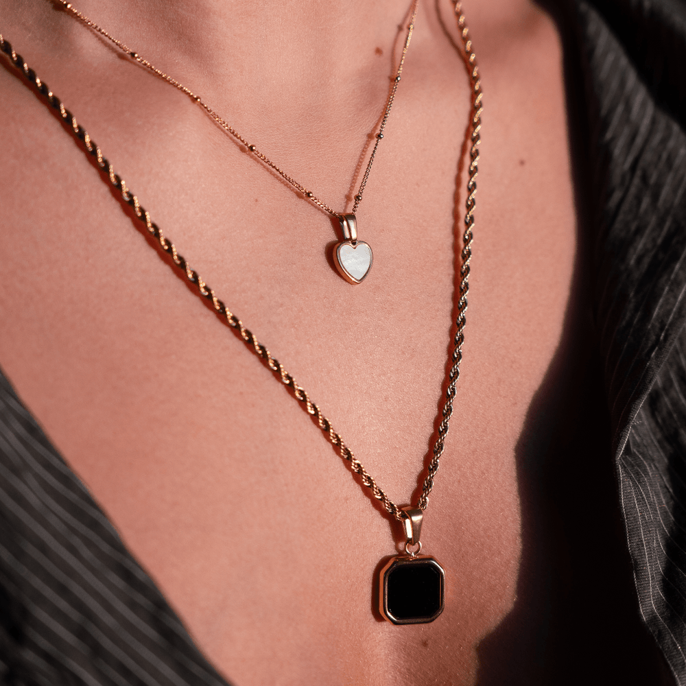 Twisted Rope Necklace - Fine - Longer Length - Ocean Native