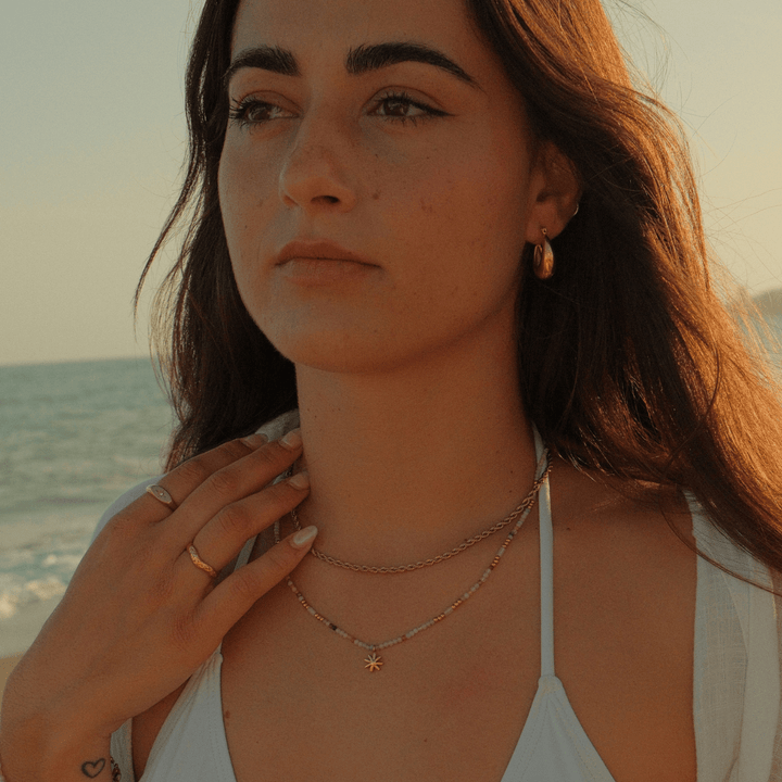 Twisted Rope Necklace - Thin - Gold - Ocean Native