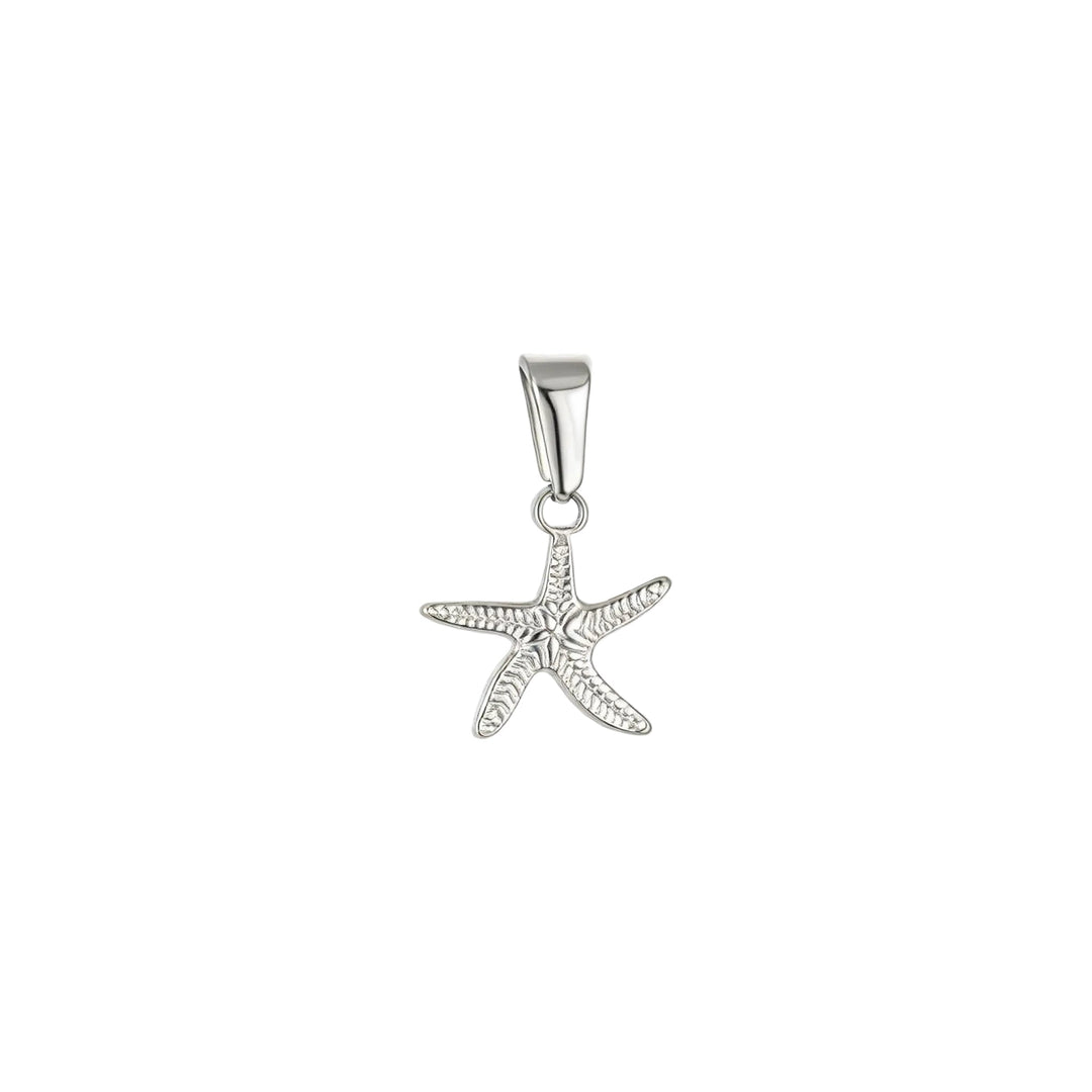 Under The Sea Starfish Pendant Charm - Silver - Ocean Native